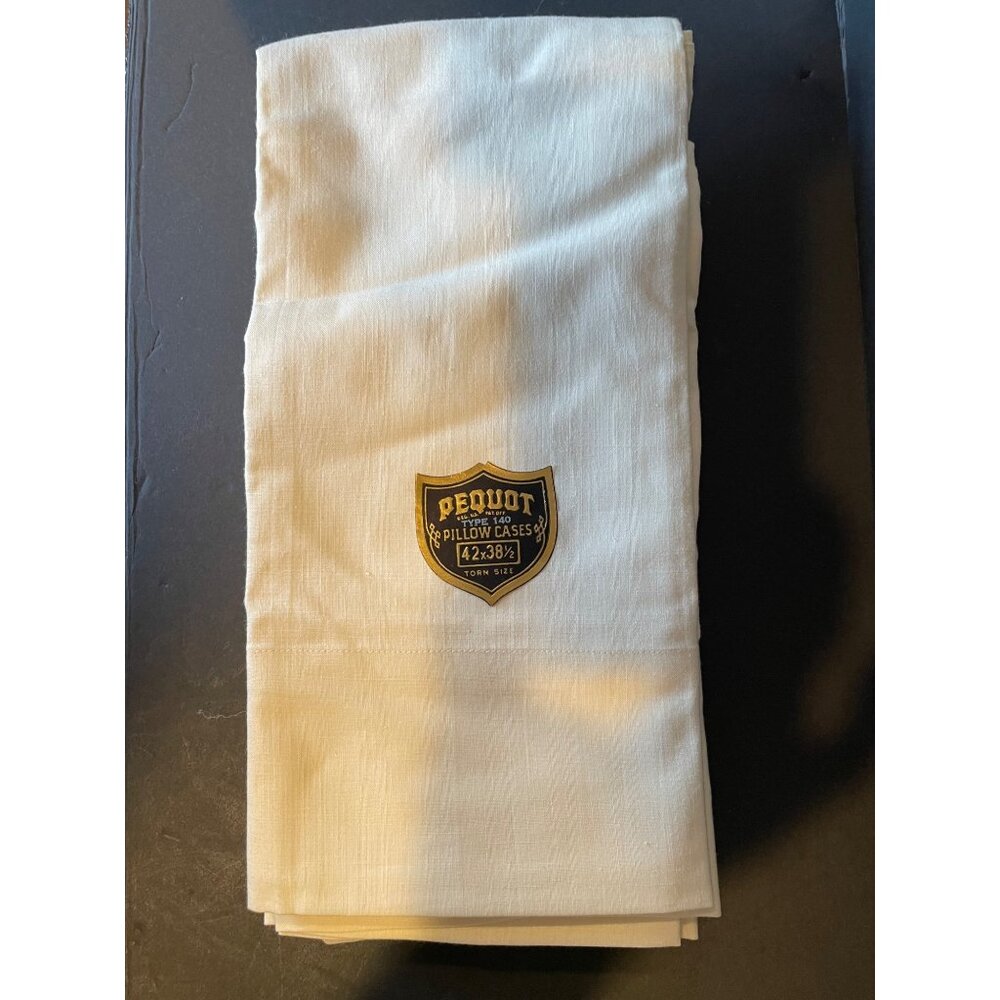 Luxury Vtg Pequot King Size Pillowcases Set of 2
